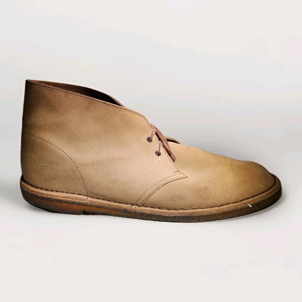 Clarks Desert Boot Men's US 15 WELL WORN - Charles F Stead Leather - Sand Suede